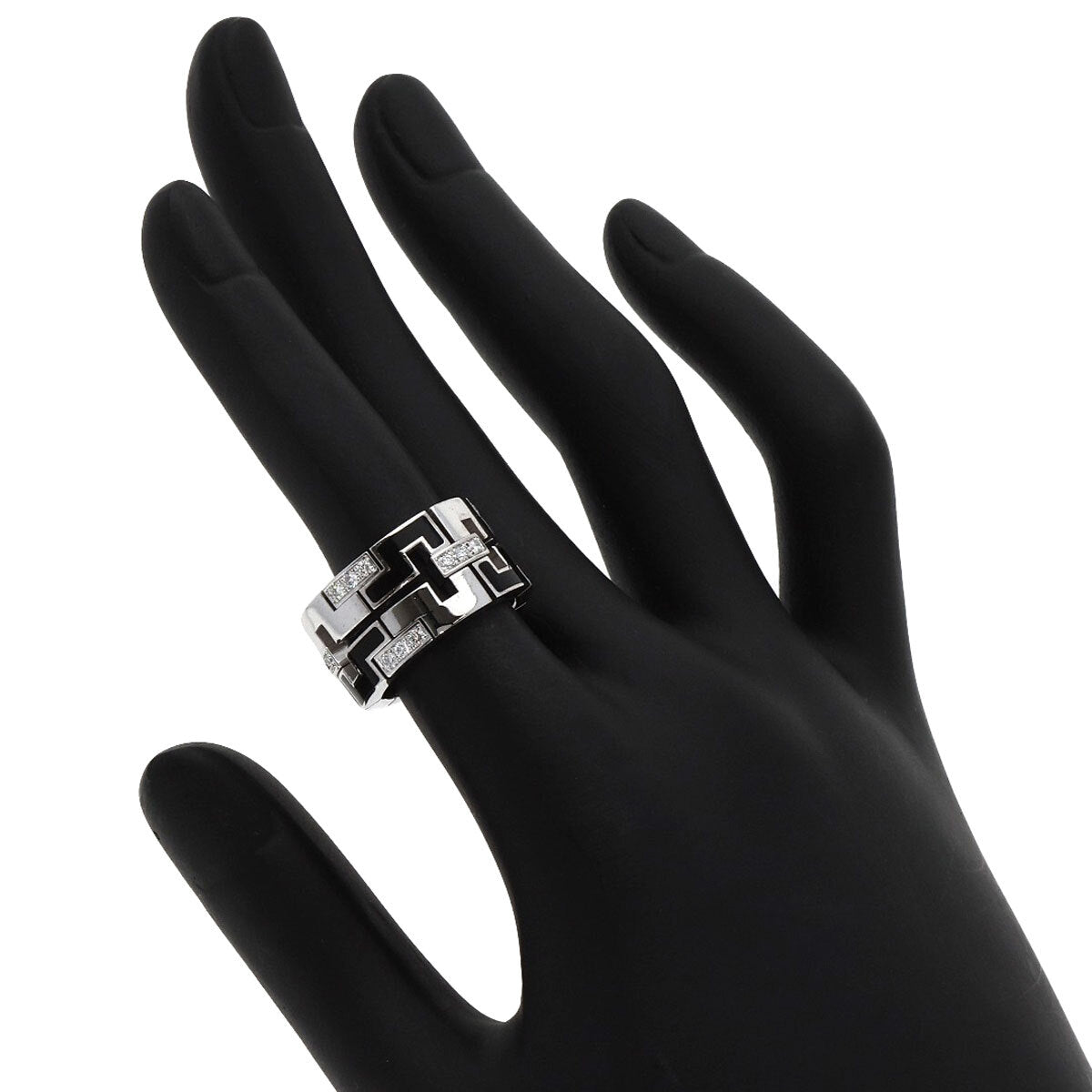 Cartier   Ring Dragon Padlock Diamond Enamel #48