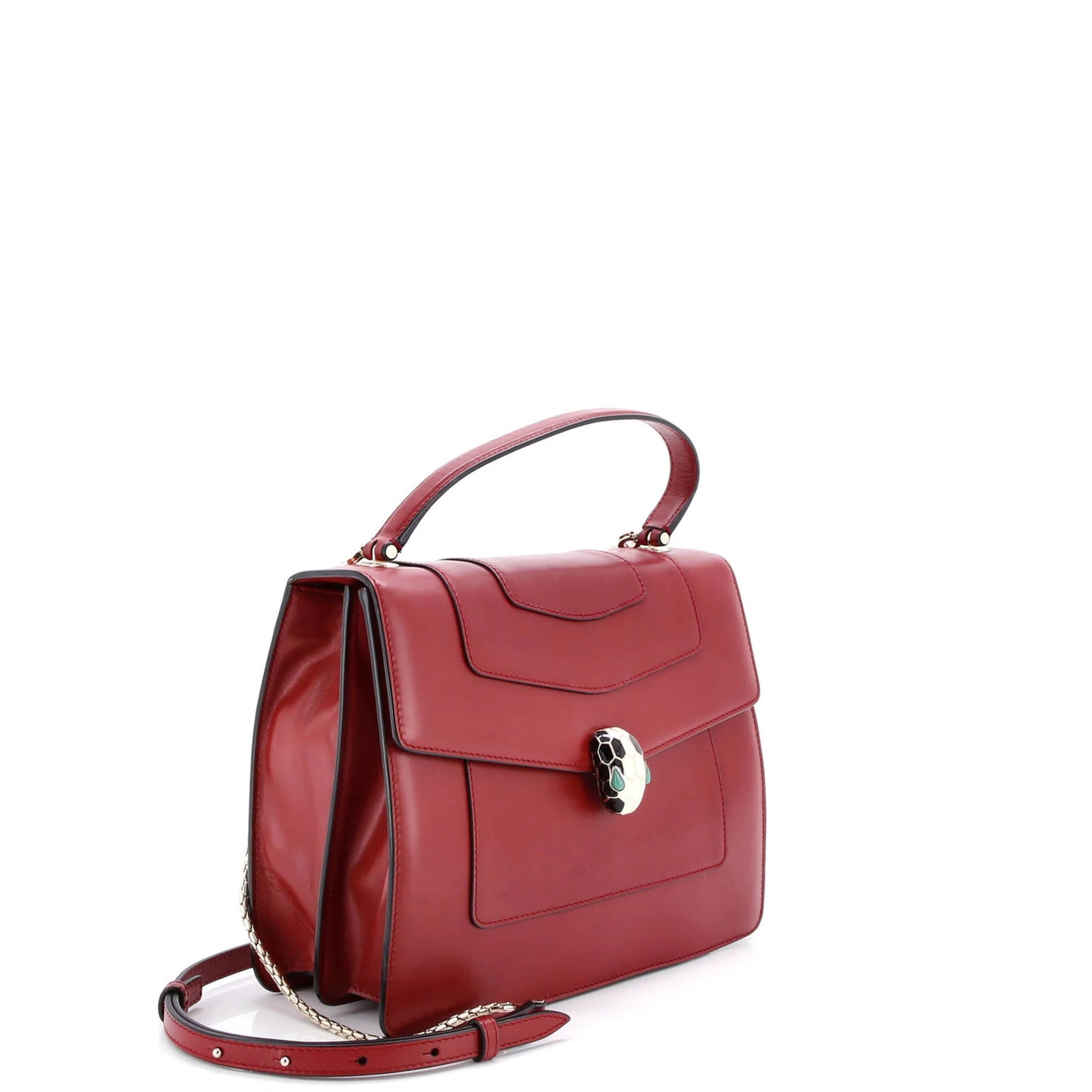 Bvlgari Serpenti Forever Top Handle Bag Leather Medium