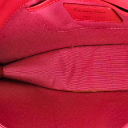 Christian Dior Lady Dior Convertible Chain Clutch Cannage Quilt Leather Long