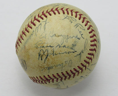 1945 Nl Champion Cubs Team Signed By 22 Ol