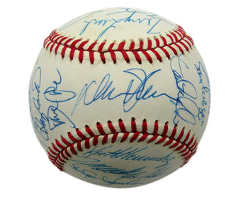 1989 Mets Team Autographed By 28 Johnson Carter