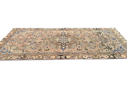 Semi-Antique Vintage Oriental Runner Rug Floral