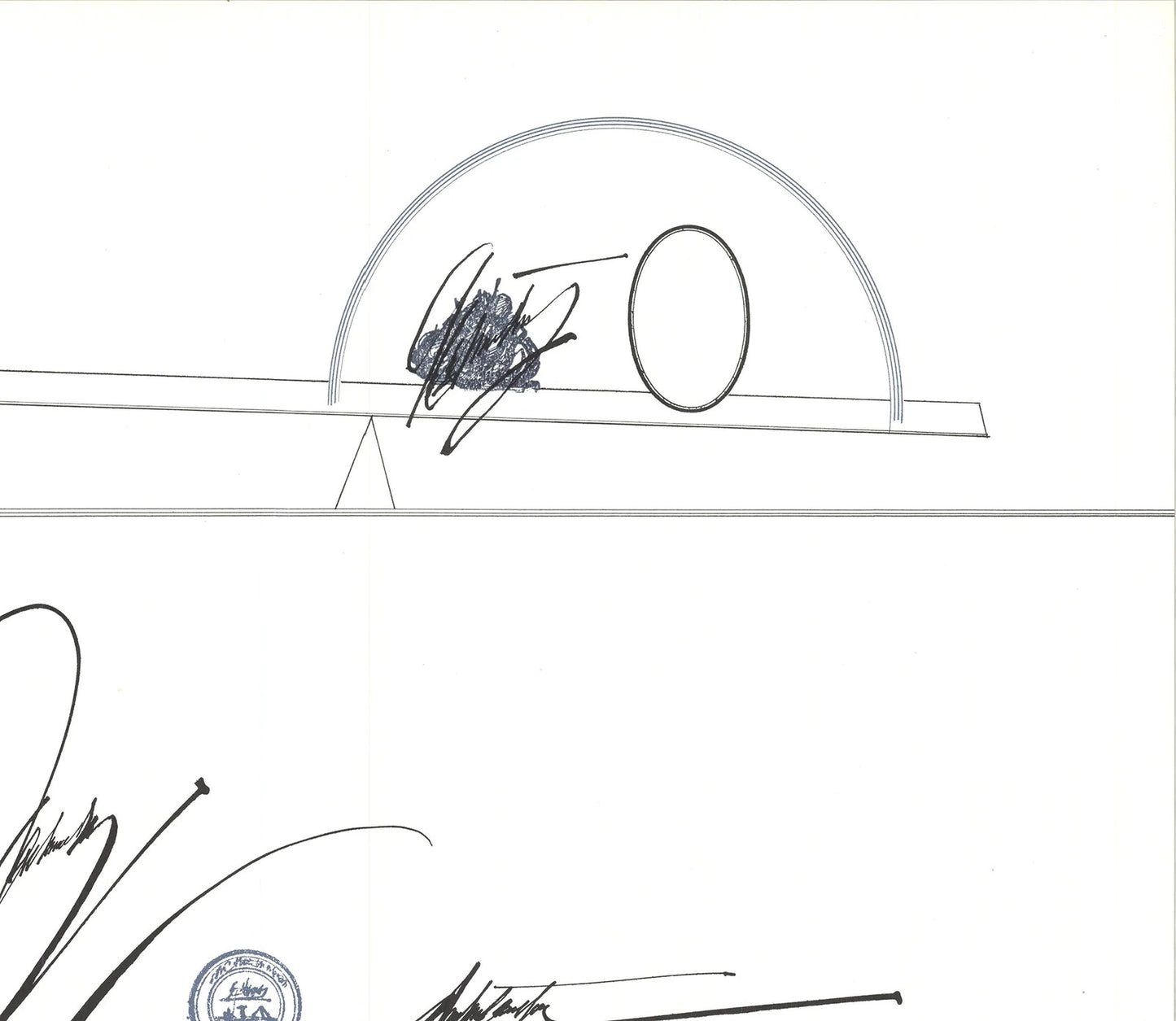 Saul Steinberg Louisiana " Offset Lithograph Modernism Black & W