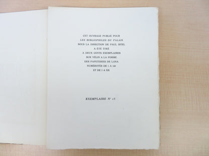 Limited Edition 200 - Henri Bergson LE RIRE: Louis Jou Woodblock Prints - 1947