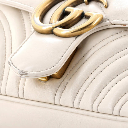 Gucci Gg Marmont Flap Bag Matelasse Leather Small