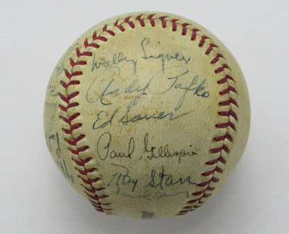 1945 Nl Champion Cubs Team Signed By 22 Ol