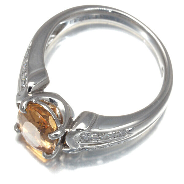 Imperial Topaz 2.63ct Diamond 0.18ct Openwork