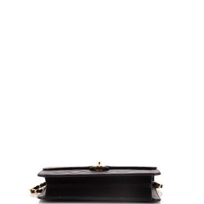 Chanel Vintage Clutch With Chain Quilted Leather Medium