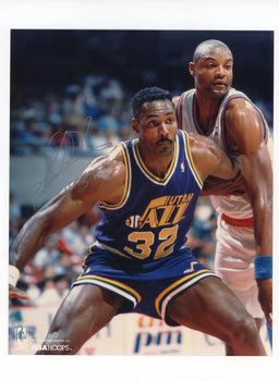 Karl Malone Autographed 8X10 Photo
