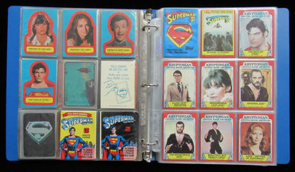 1978-83 Dc Comics Superman Movie Complete 352 Card Set With 72 Stickers 197524