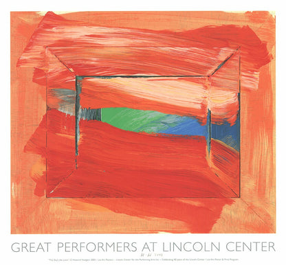 Howard Hodgkin The Sky'S The Limit Signed " Serigraph Abstract Red