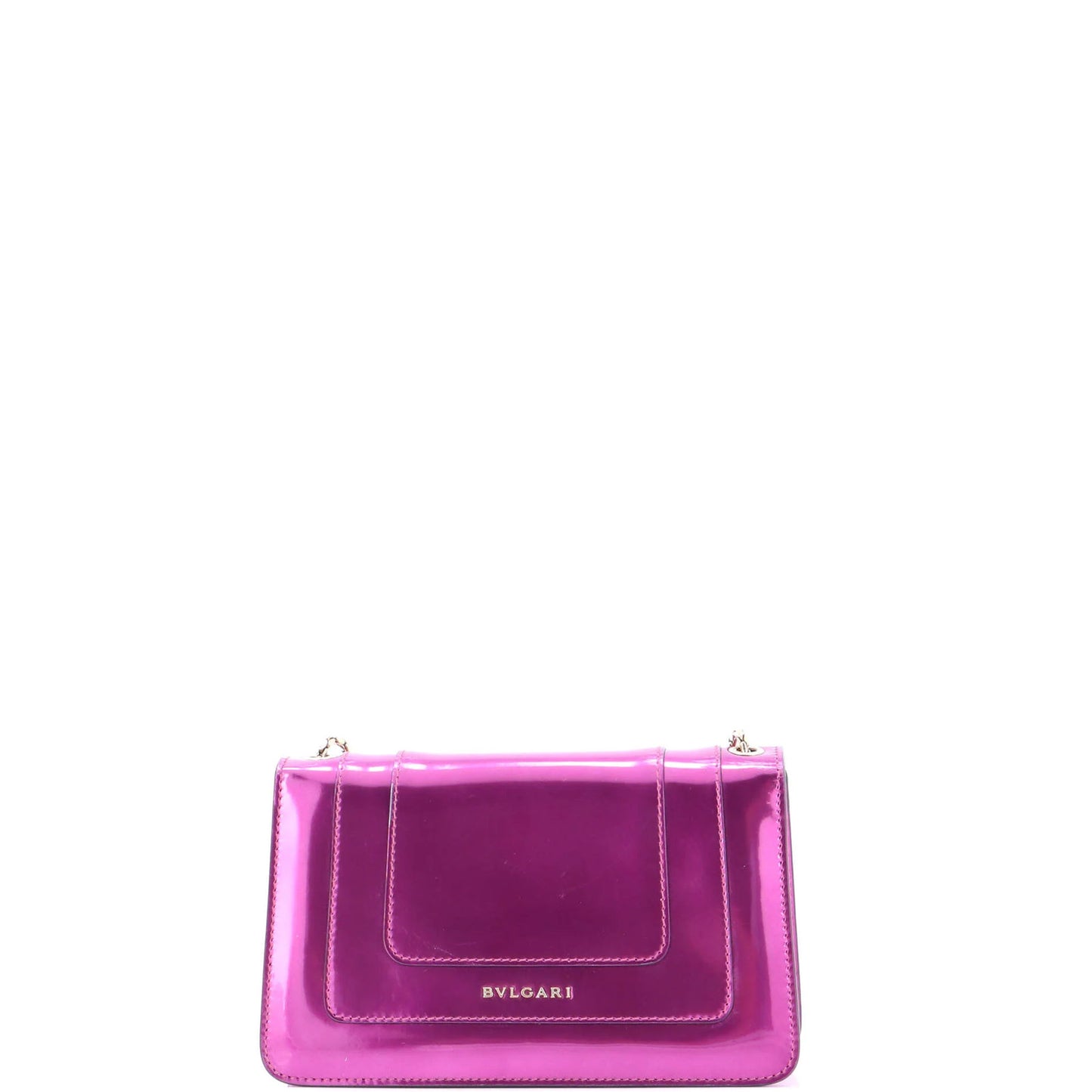 Bvlgari Serpenti Forever Shoulder Bag Metallic Leather Small