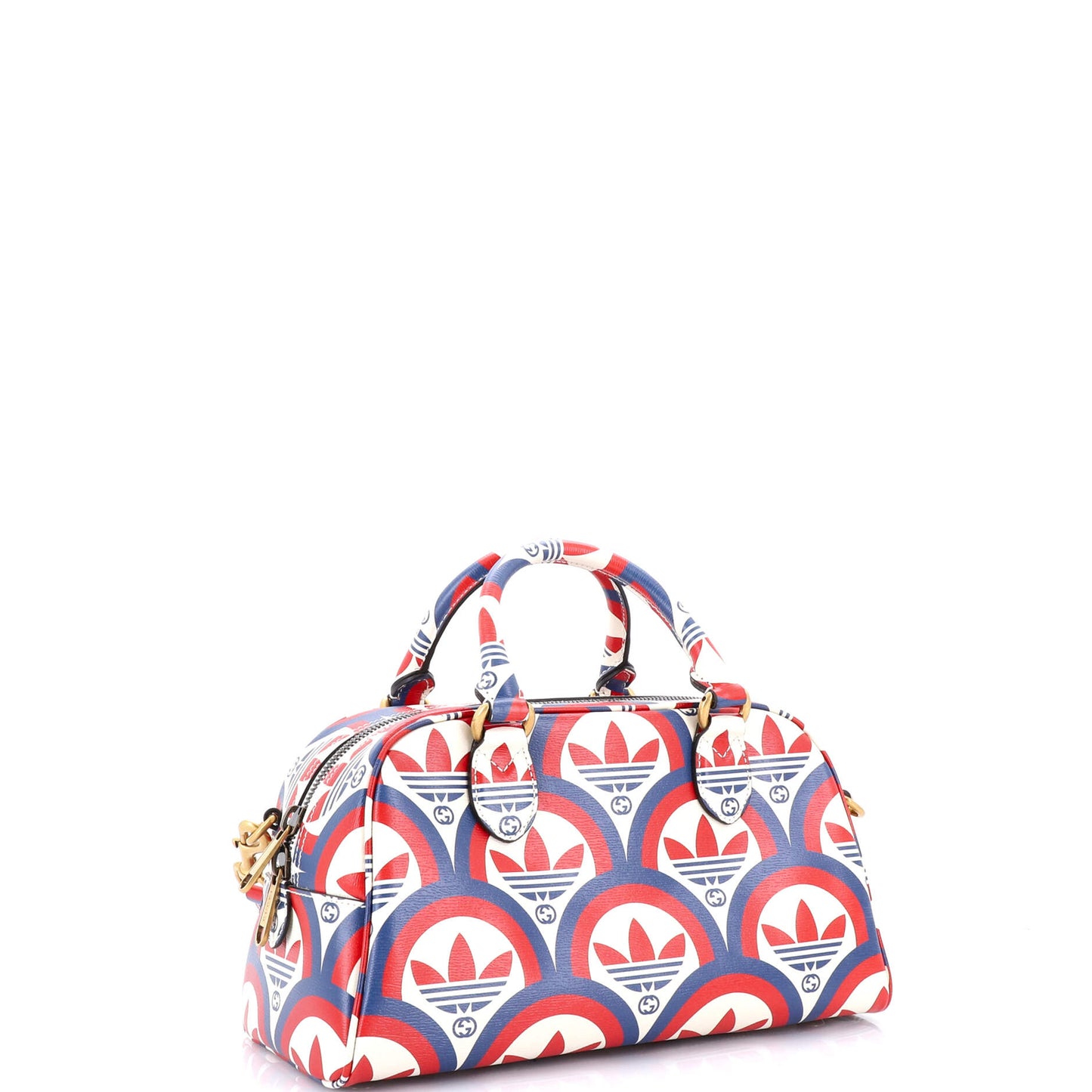 Gucci X Adidas Duffle Bag Printed Leather Mini