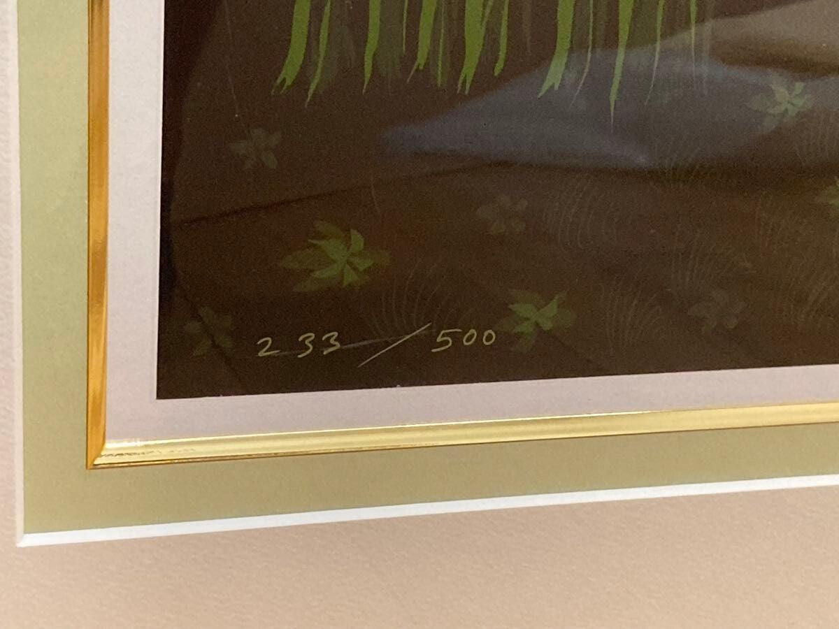 Eyvind Earle Sleeping Beauty Countryside Serigraph Signed Framed 233/ 500