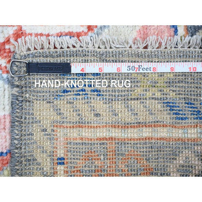 5'10"X9'1" Colorful Wool Hand Knotted Anatolian Village Inspired Rug