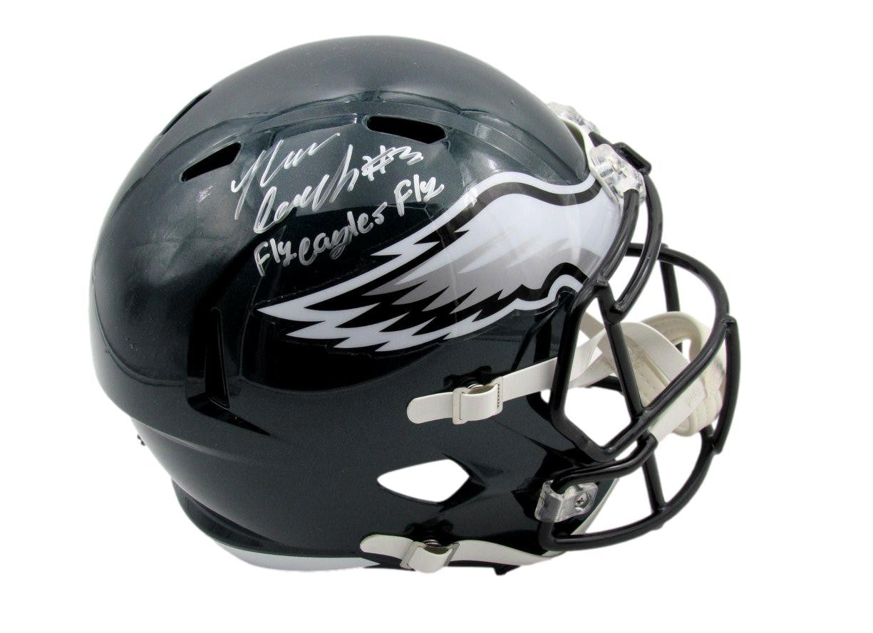 Nolan Smith Signed/Inscribed Full Size Speed Replica Helmet Eagles Jsa 193472