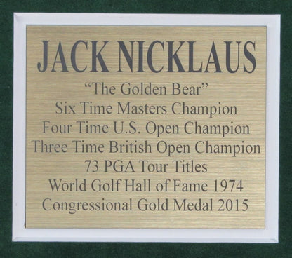 Jack Nicklaus Signed/Auto Trading Card With Photo Collage Framed Psa/Dna 197315