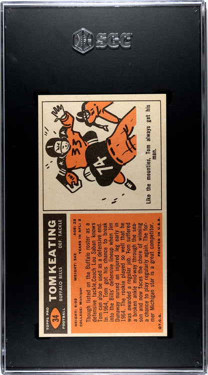 Tom Keating 1965 Topps #34 Sgc 6