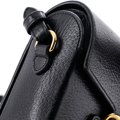 Gucci Horsebit 1955 Flap Crossbody Bag Leather Mini