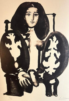 Pablo-Picasso Lithograph COA  Signed Numbered A