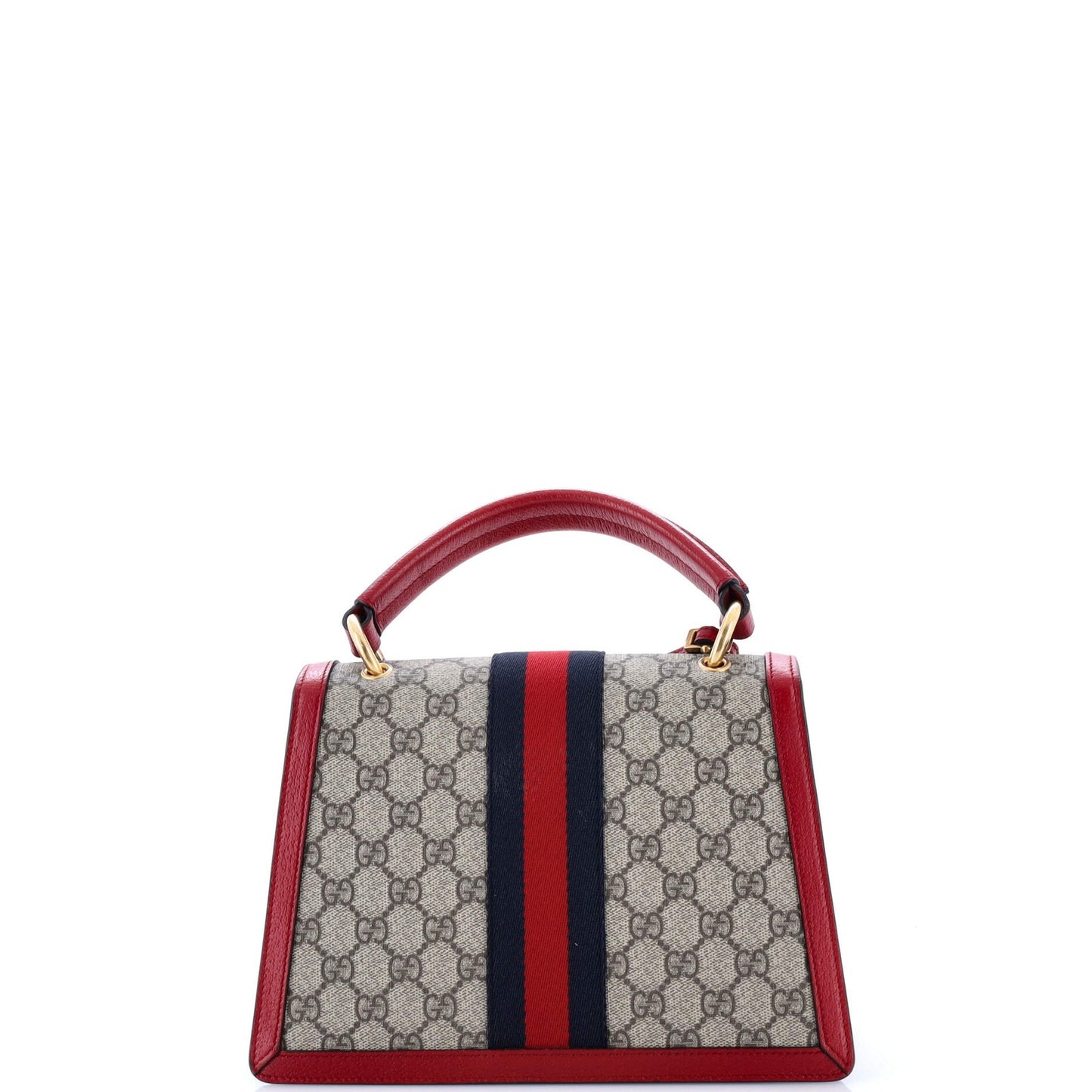 Gucci Queen Margaret Top Handle Bag Gg Coated Canvas With Leather Small