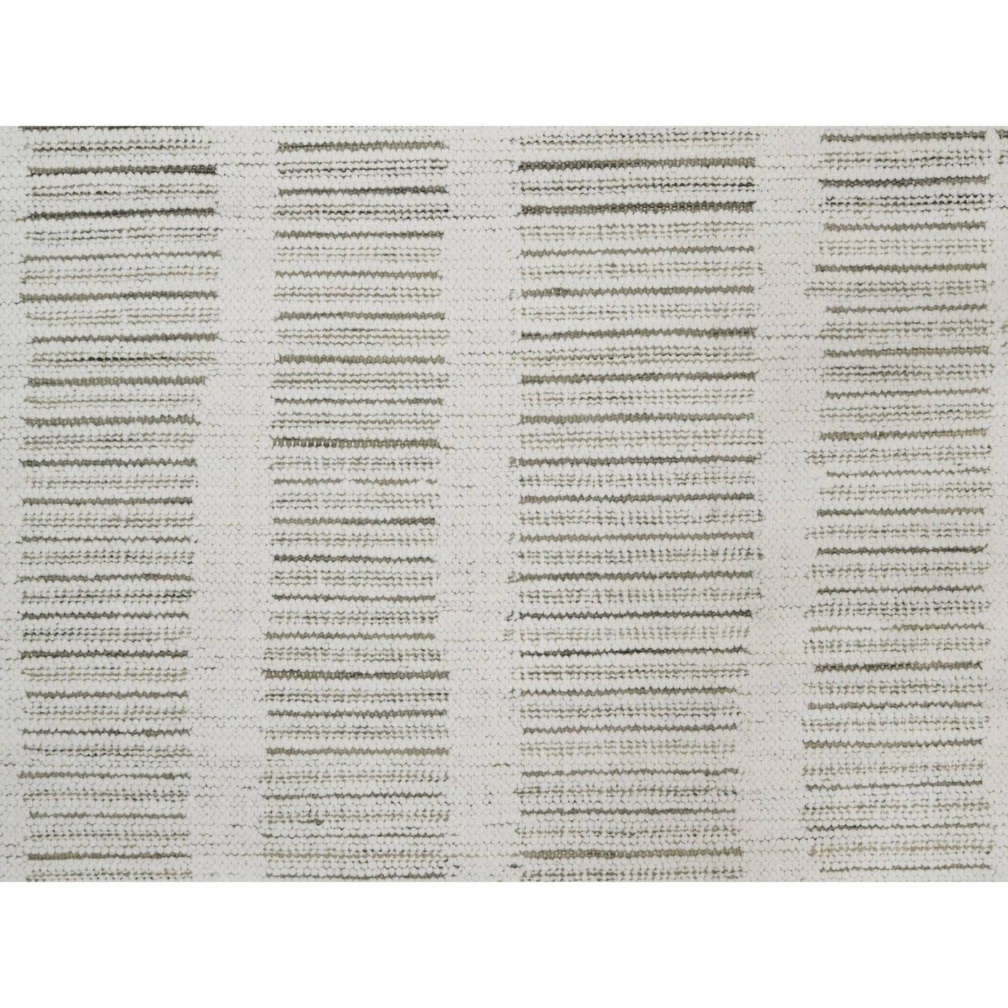 10'X14'1" Ivory Flat Weave With Pile Rug Undyed Natural Wool Hand Woven
