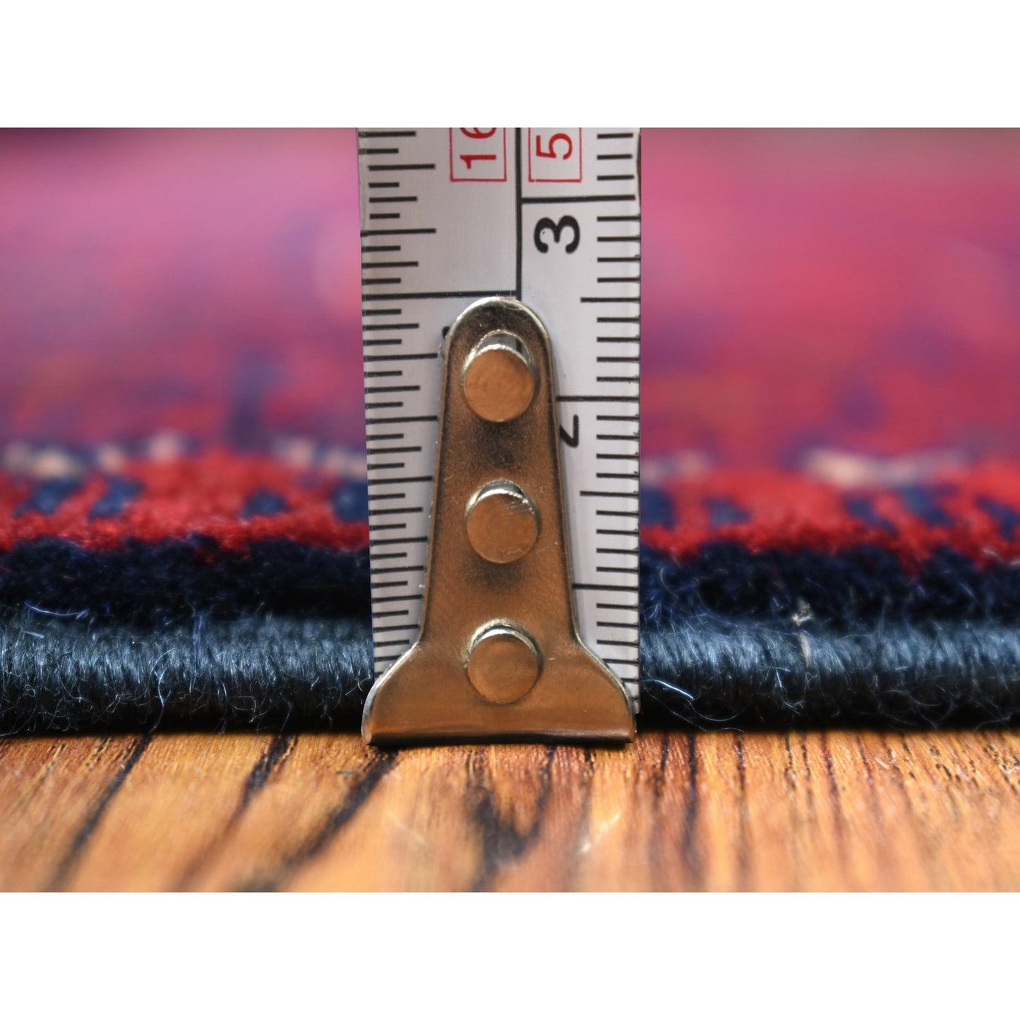 5'6"X8' Deep Red Afghan Khamyab Soft And Shiny Wool Hand Knotted Rug