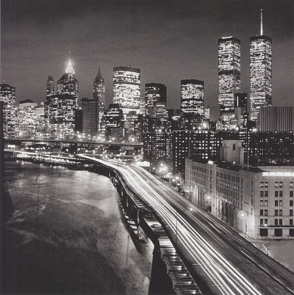 Phot ARTIST UNKNOWN New York City Skyline 15.75" x 15.75" Offset Lithograph 2003