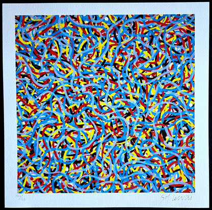 Sol Lewitt Lithograph Coa Numbered Pencil A Hand Signed O.P Robert Morris