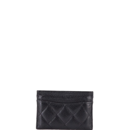 Chanel Classic Card Holder Quilted Caviar