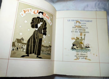 1932 Charles Martin Illustrated Oeuvres De Villon Limited 55/125 Art Deco Book