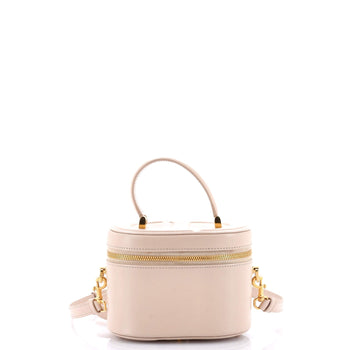 Christian Dior Cd Signature Vanity Case Leather Small