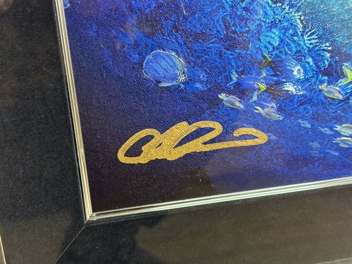 Christian Riese Lassen Order Works Signed Dolphin Orca Art Framed Coa