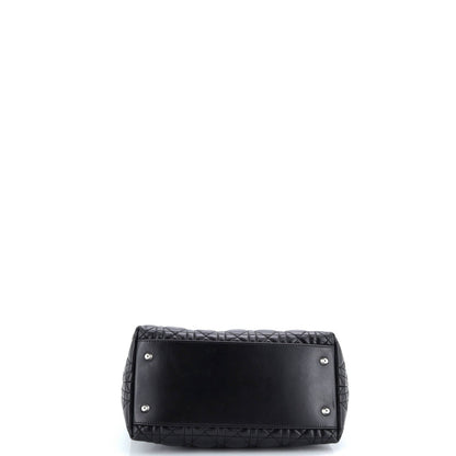 Christian Dior Lady Dior Soft Tote Cannage Quilt Lambskin Medium