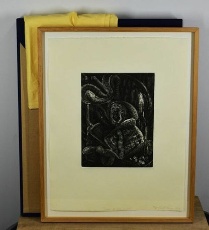 Bill Jensen (American, B. 1945) Original Intaglio Print 1989 Signed Framed Ed55