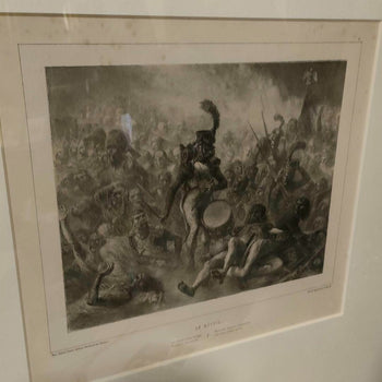 Denis Auguste Raffet -Le Rveil 1848 Original Lithograph French Napoleonic Print