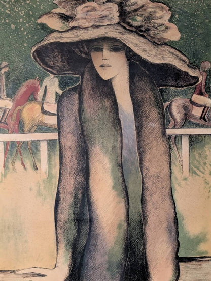 Forest Rider Lithograph Authentic Jean Pierre French Modern Art