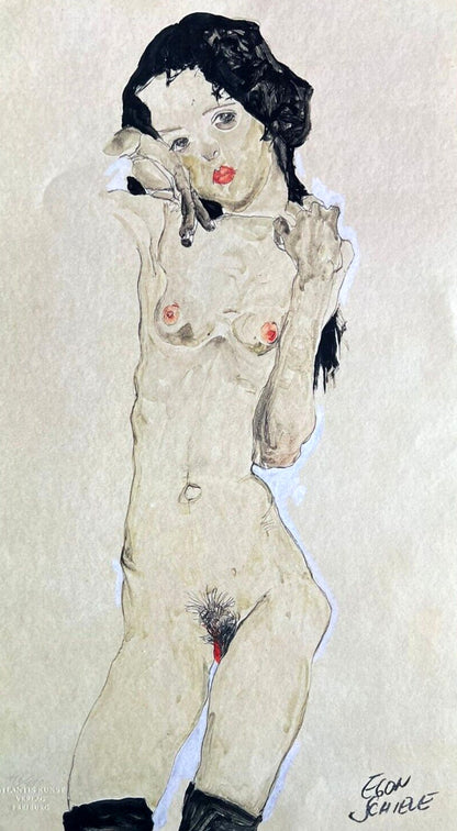 Egon Schiele (Lithograph Coa Signed Numbered In Pencil Limited)
