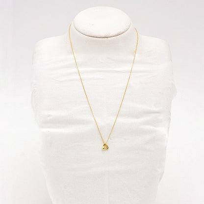 Tiffany & Co. Open Heart Pendant Necklace 7Mm Petite Yellow Gold 750Yg