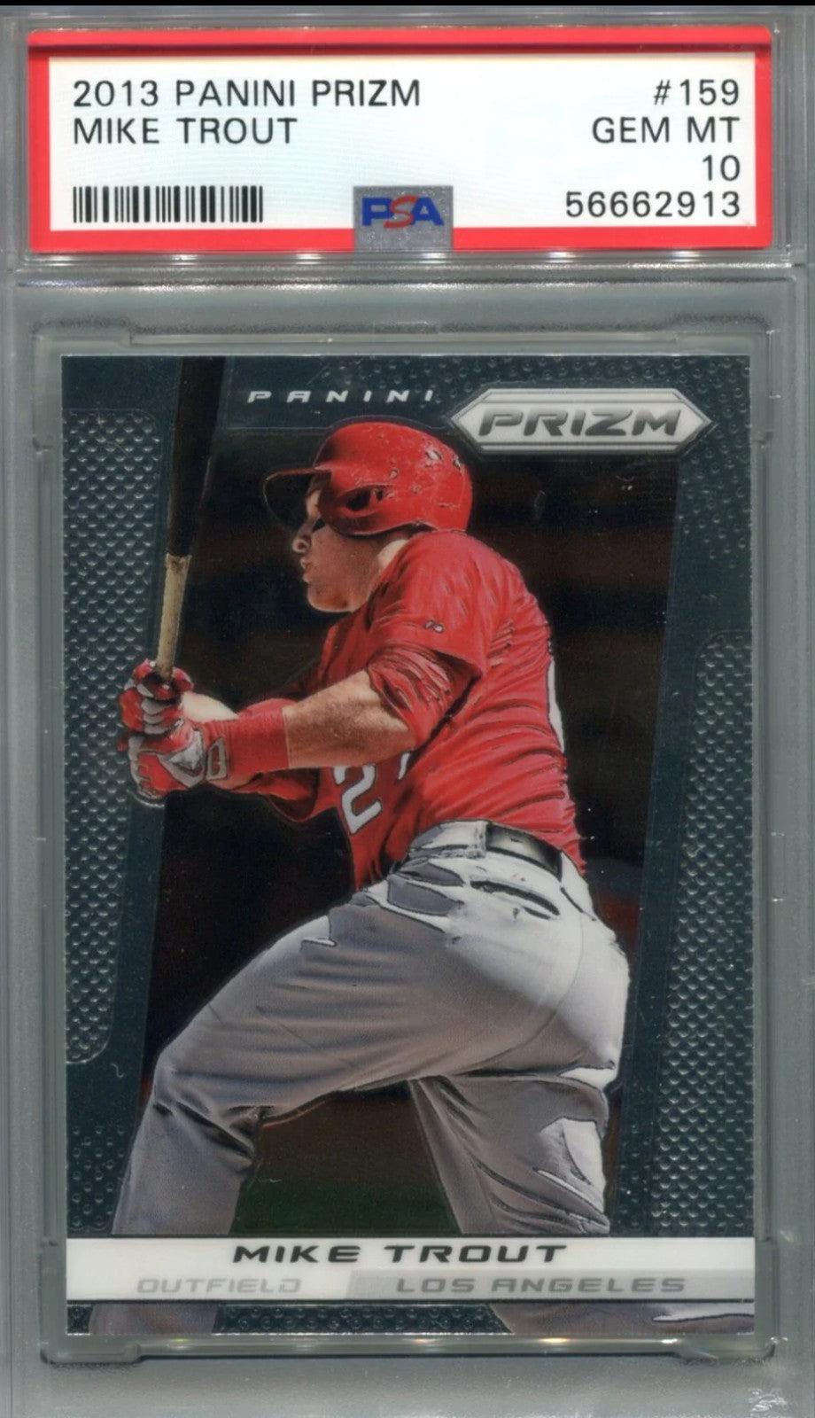 Mike Trout 2013 Panini Prizm #159 Psa Gem Mt 10 Card