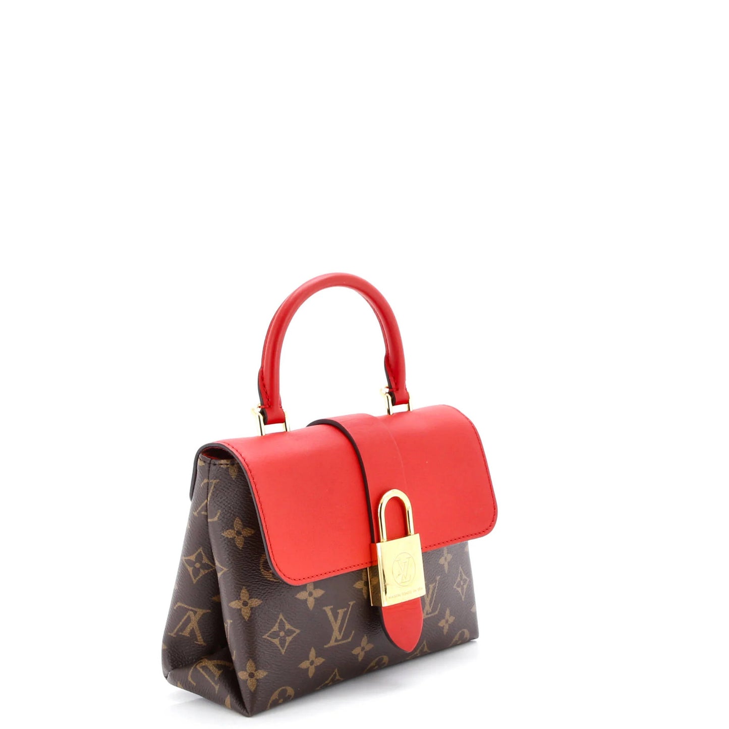Louis Vuitton Locky Handbag Monogram Canvas With Leather Bb