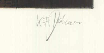 Karl Fred Dahmen Untitled Signed " Etching Contemporary 500