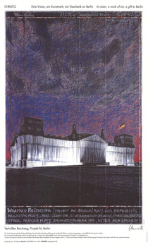 Javacheff Christo Wrapped Reichstag Project For Berlin 