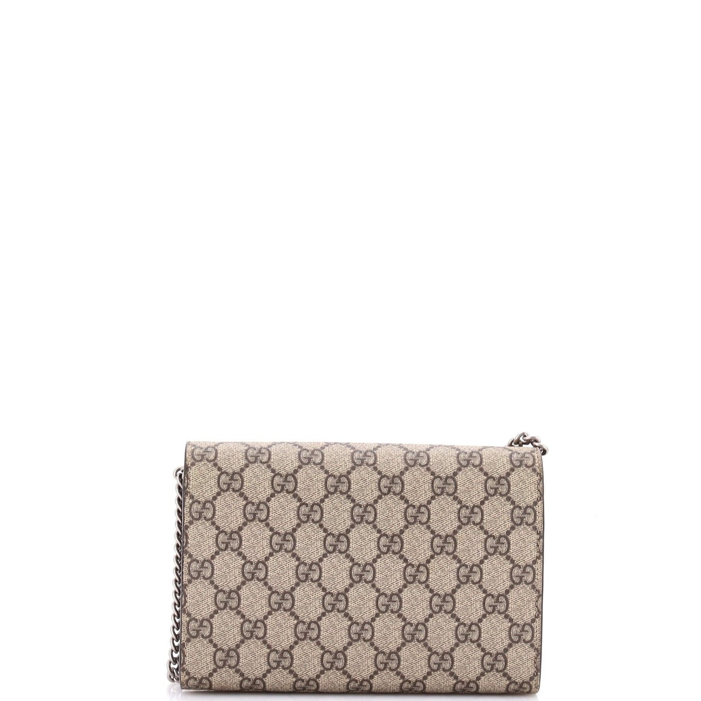 Gucci Dionysus Chain Wallet Gg Coated Canvas Small
