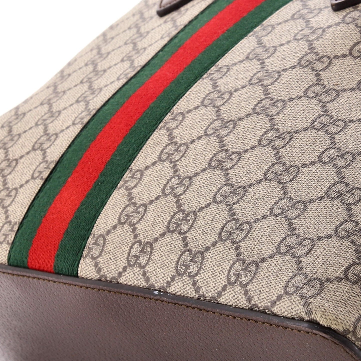 Gucci Ophidia Dome Top Handle Bag Gg Coated Canvas Medium