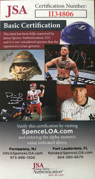 Gary Carter Autographed 3X5 Index Card (Jsa)