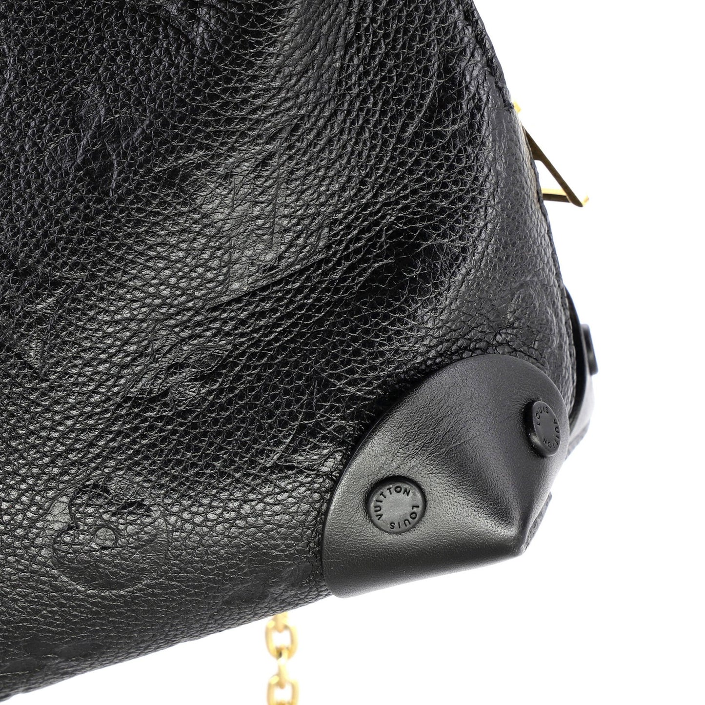 Louis Vuitton Petite Malle Souple Handbag Monogram Empreinte Leather