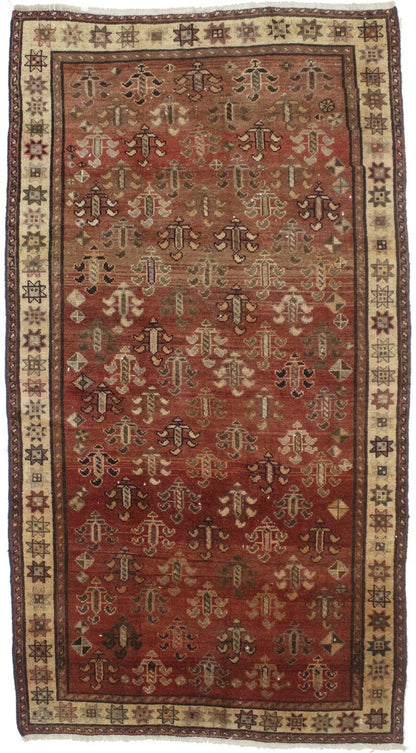 5X9 Ft Rare Size Antique Oriental Rug Floral