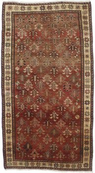 5X9 Ft Rare Size Antique Oriental Rug Floral