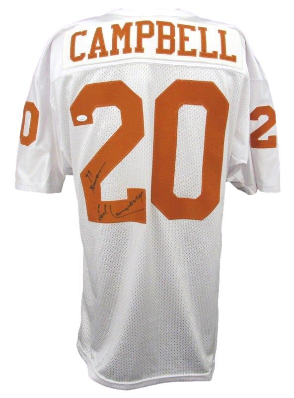 Earl Campbell Hof Autographed/Inscribed Wilson Football Jersey Texas Jsa 183187